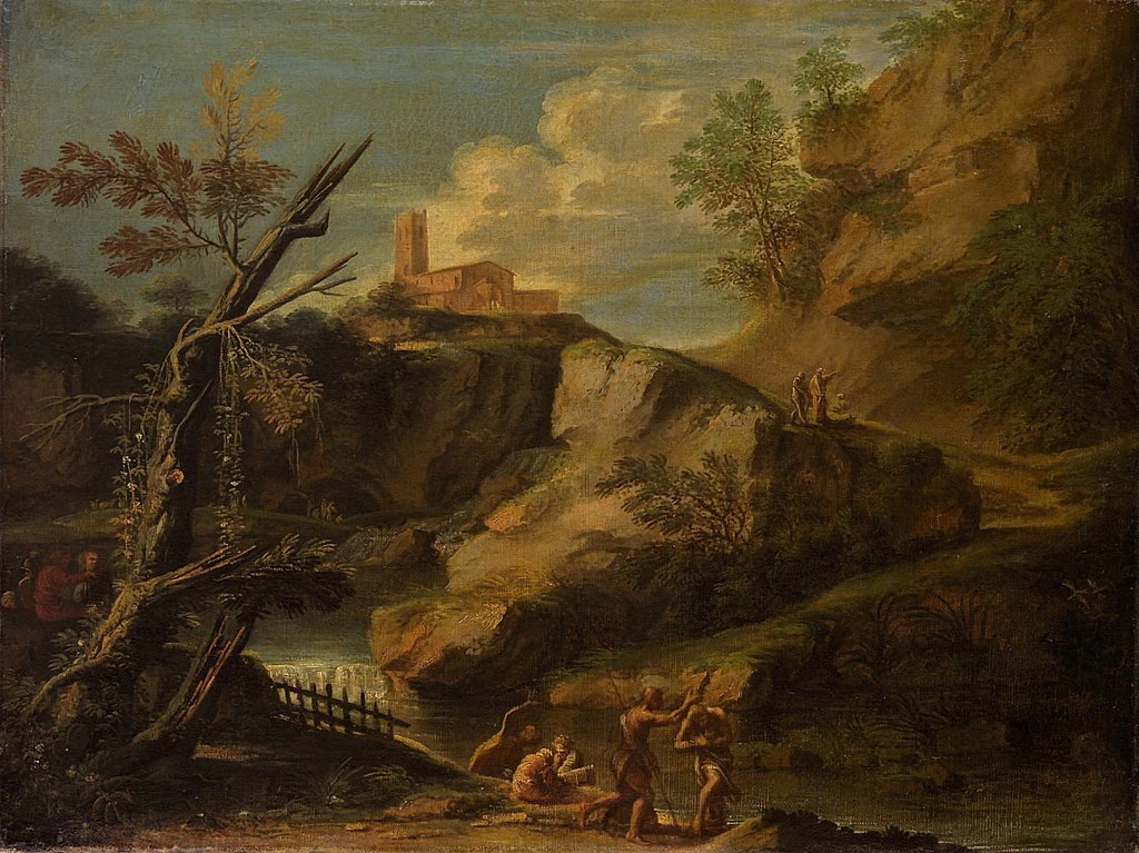 Paesaggio con il battesimo di Gesù - Kunsthistorisches Museum